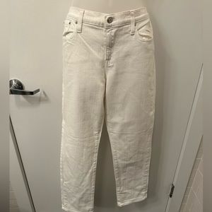 J. Crew White Boyfriend Slim Fit Jeans - Size 30